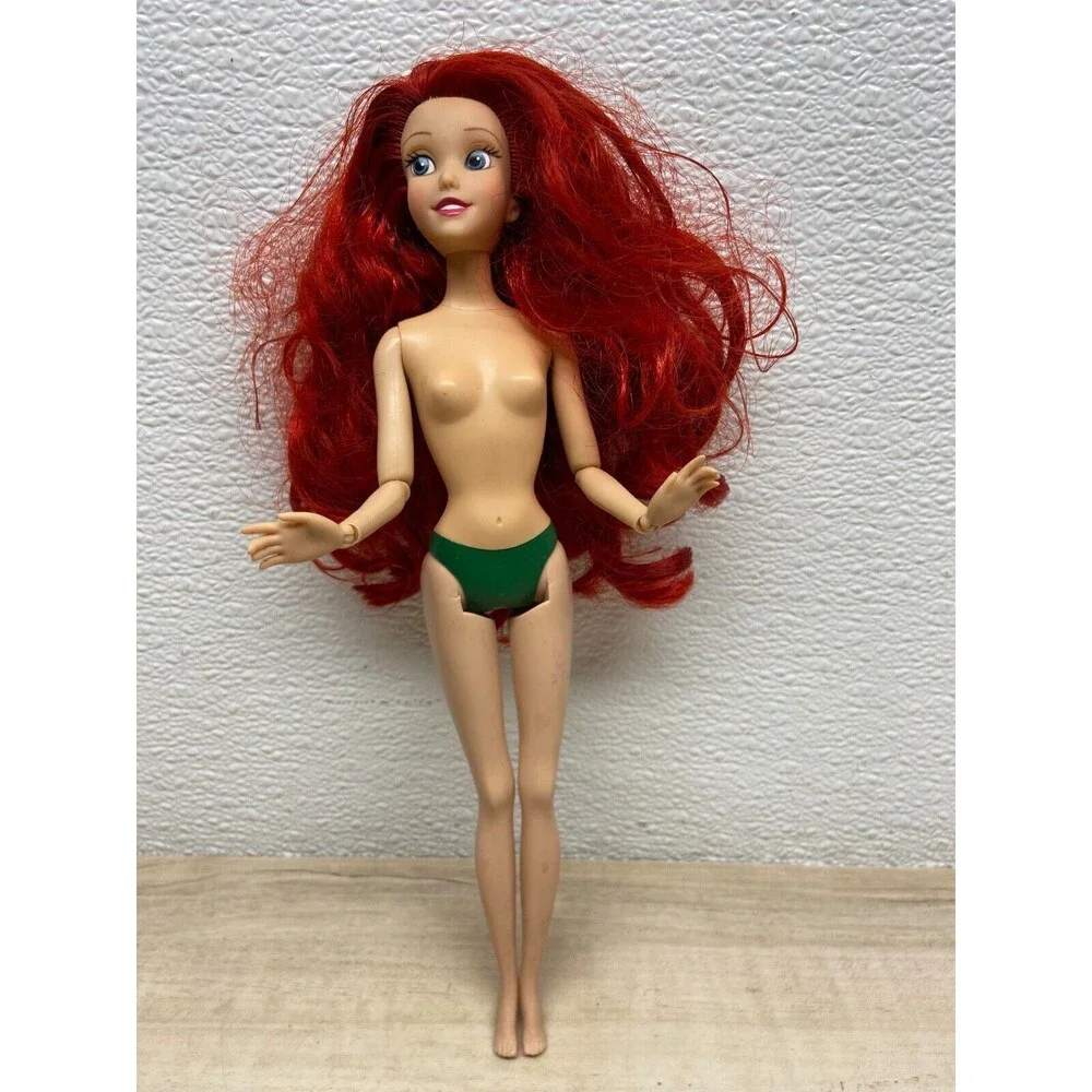 Little Mermaid Ariel Doll Disney Store  Nude Jointed Arms 11 in Tall